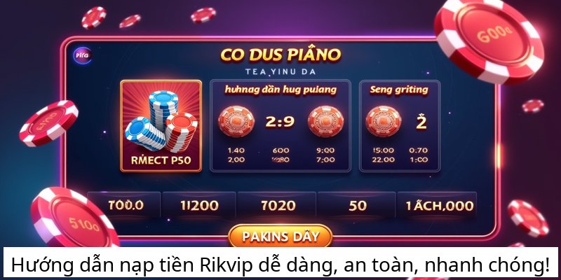 Hướng dẫn nạp tiền Rikvip dễ dàng, an toàn, nhanh chóng!