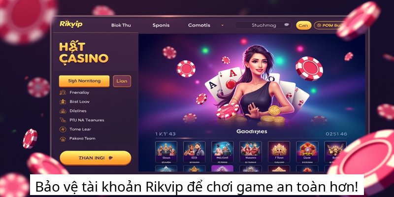 Bảo vệ tài khoản Rikvip để chơi game an toàn hơn!