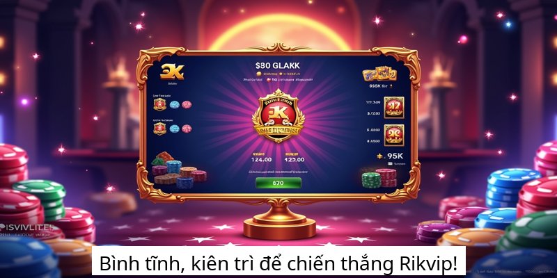 Bình tĩnh, kiên trì để chiến thắng Rikvip!