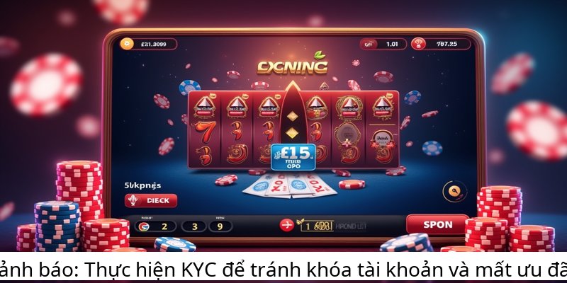 Cảnh báo: Thực hiện KYC để tránh khóa tài khoản và mất ưu đãi.