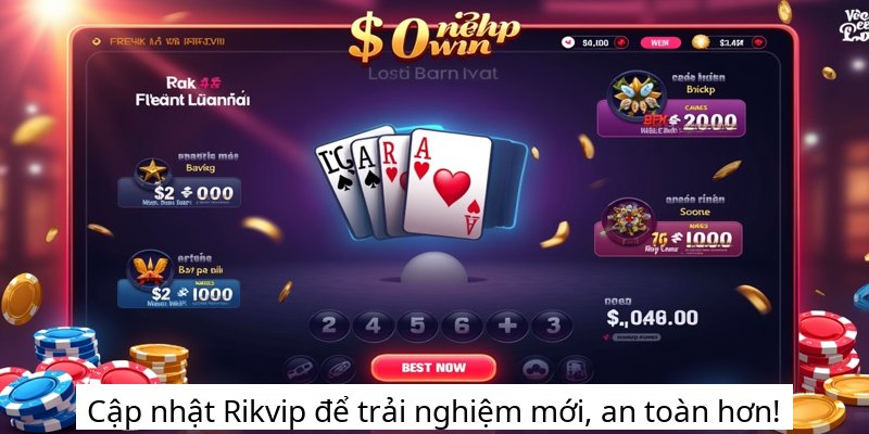 Cập nhật Rikvip để trải nghiệm mới, an toàn hơn!