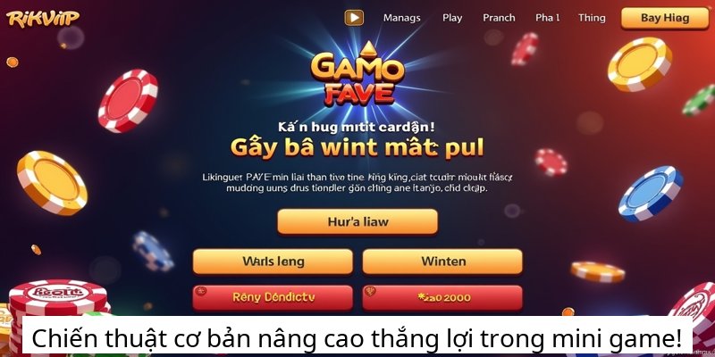 Chiến thuật cơ bản nâng cao thắng lợi trong mini game!