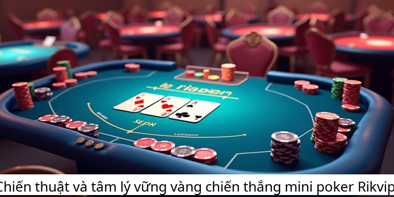 Chiến thuật và tâm lý vững vàng chiến thắng mini poker Rikvip.