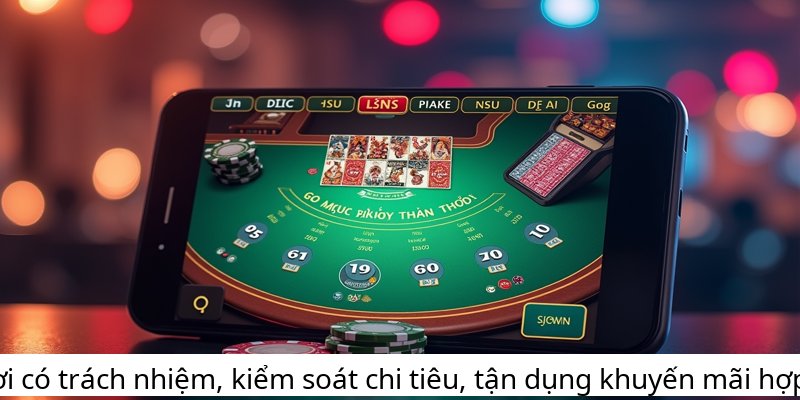 Chơi có trách nhiệm, kiểm soát chi tiêu, tận dụng khuyến mãi hợp lý.