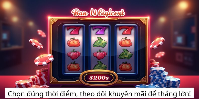 Chọn đúng thời điểm, theo dõi khuyến mãi để thắng lớn!