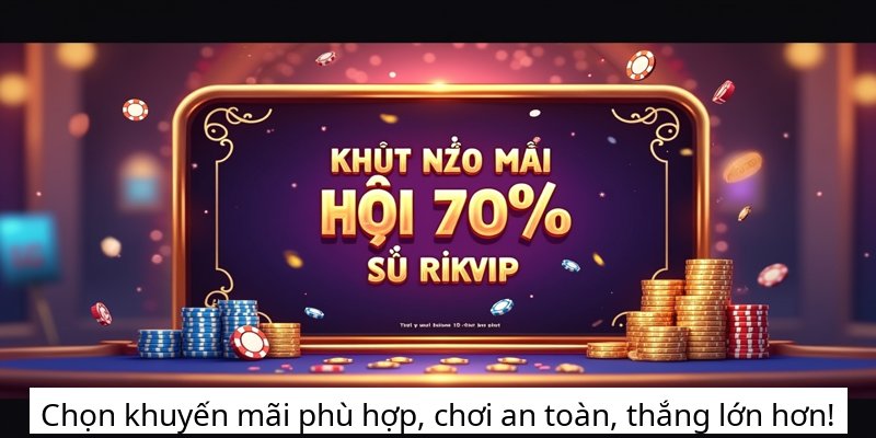 Chọn khuyến mãi phù hợp, chơi an toàn, thắng lớn hơn!