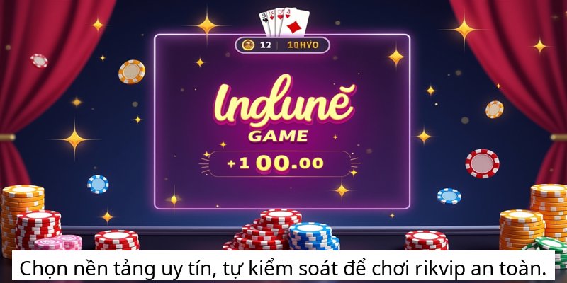 Chọn nền tảng uy tín, tự kiểm soát để chơi rikvip an toàn.