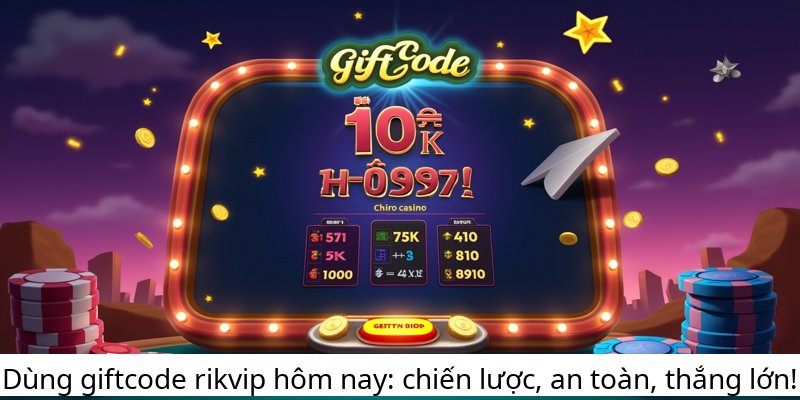 Dùng giftcode rikvip hôm nay: chiến lược, an toàn, thắng lớn!