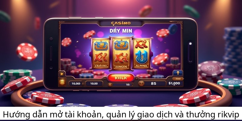 Hướng dẫn mở tài khoản, quản lý giao dịch và thưởng rikvip