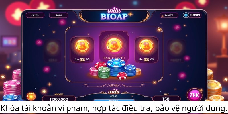 Khóa tài khoản vi phạm, hợp tác điều tra, bảo vệ người dùng.