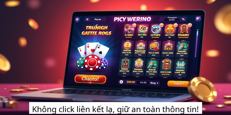 Không click liên kết lạ, giữ an toàn thông tin!