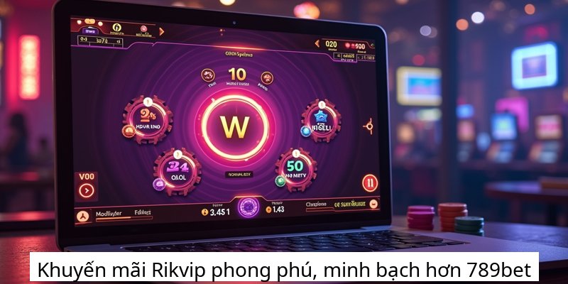 Khuyến mãi Rikvip phong phú, minh bạch hơn 789bet