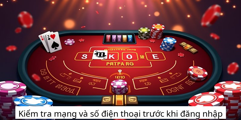 Kiểm tra mạng và số điện thoại trước khi đăng nhập