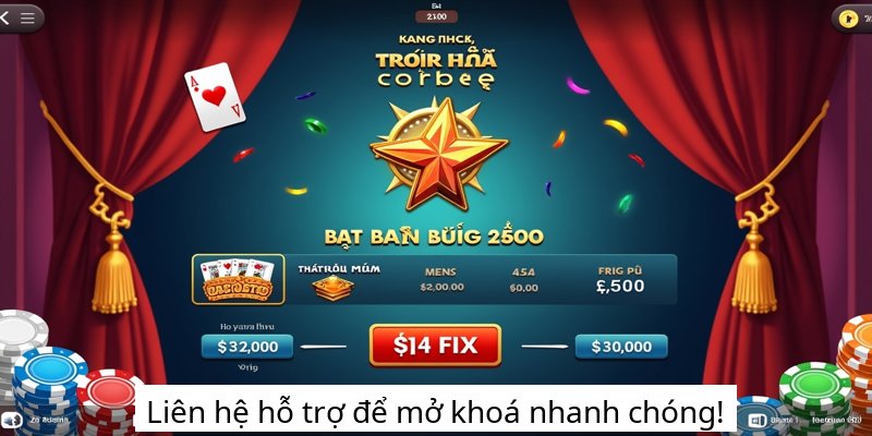 Liên hệ hỗ trợ để mở khoá nhanh chóng!