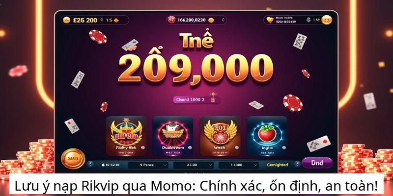 Lưu ý nạp Rikvip qua Momo: Chính xác, ổn định, an toàn!