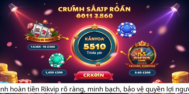 Quy trình hoàn tiền Rikvip rõ ràng, minh bạch, bảo vệ quyền lợi người chơi.