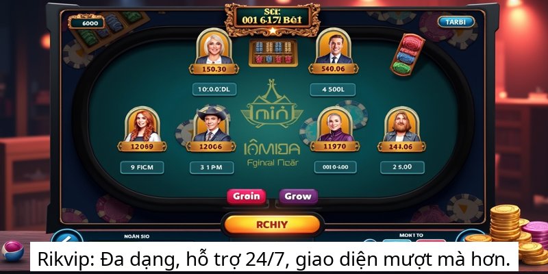 Rikvip: Đa dạng, hỗ trợ 24/7, giao diện mượt mà hơn.