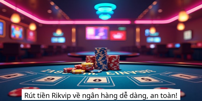 Rút tiền Rikvip về ngân hàng dễ dàng, an toàn!