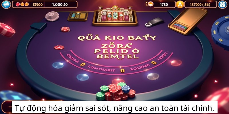 Tự động hóa giảm sai sót, nâng cao an toàn tài chính.